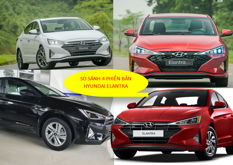 SO SÁNH TRANG BỊ 4 PHIÊN BẢN TRÊN XE HYUNDAI ELANTRA 