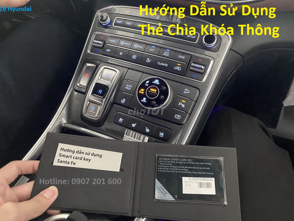 Hướng Dẫn Sử Dụng Thẻ Chìa Khóa Thông Minh “SMART CARD KEY” HYUNDAI SANTAFE 2021